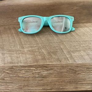 Turquoise Mirrored Sunglasses